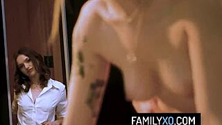 why is this guy fucking two hot shaved babes in threesome?