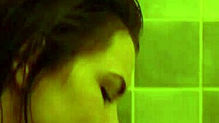 I spied on my roommate in the shower and then we had wet pussy fucking with cum in mouth in the dorm.