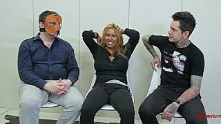 Oh wow, this bound slut is getting her ass rimmed so rough 😈🍑