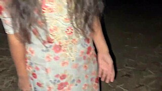 Indian college girl enjoys jungle romp after her exam session