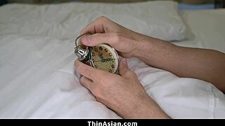 Time Stop! Scientist Freezes and Pounds Tight Pussy of Petite Asian Friend in Rough Hardcore Fuck!