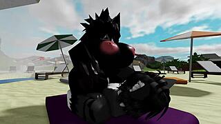 oh god having this intense rough sex at the beach with scp-1471 mal0 in roblox feels so wild