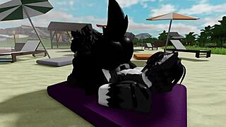 oh god having this intense rough sex at the beach with scp-1471 mal0 in roblox feels so wild