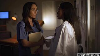 Latina doctor convinces nurse to cooperate and avoid issues in hospital