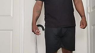 Morning routine involves undressing nude to spread ass cheeks wide open