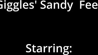 Giggles' Sexy Feet Turn Sandy and Ticklish at Beach in Barefoot Behind-the-Scenes Action