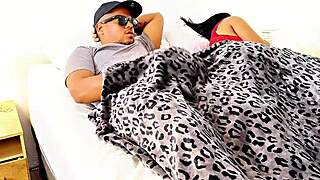 Naughty milf shares bed with athletic guy for wet pussy sex in bedroom