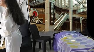 Intense Blowjob And Pussy Licking In Public Shopping Mall With Moaning Orgasm And Handjob Action