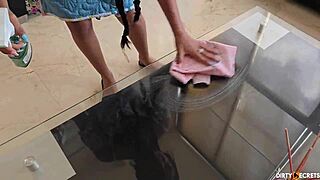 I see how my employee fucks my maid I masturbate and then we fuck in threesome when I surprise them in the room