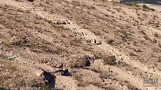 Monster Cock Caught in Public Cave Blowjob with Intense Cumshot