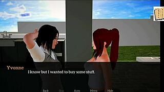 in this episode of my new family, a redhead milf with big ass and small tits explores erotic games with a brunette teen amateur in homemade style