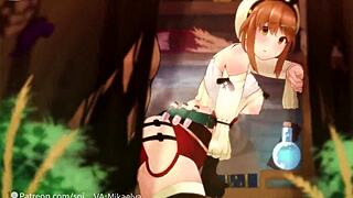 reisalin ryza stout experiences hidden encounter in forest with creampie in atelier ryza
