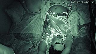 Beautiful asian babe rides dildo to orgasm in solo masturbation scene