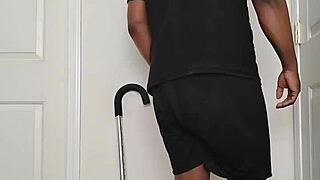 Morning routine involves undressing nude to spread ass cheeks wide open