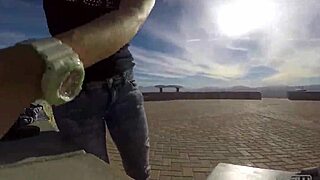 Monster Cock Caught in Public Cave Blowjob with Intense Cumshot