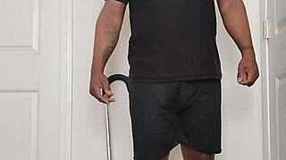 Morning routine involves undressing nude to spread ass cheeks wide open