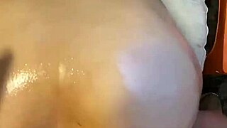 latina girlfriend bends over for friends cock in doggystyle pounding