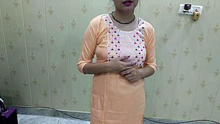 Hindi couple gets romantic as boyfriend sweetly convinces girlfriend for their first intimate time together ❤️ with loving mood and passion!