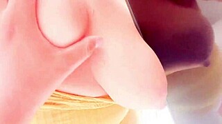 In the USA, a curvy Mexican stepmom acts like a naughty maid, letting her stepson grope her big ass for cash in a homemade quickie.