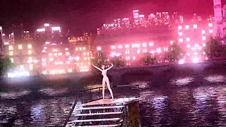 In this casual tale, goddess Sakine Meiko appears in the nostalgic Project Diva mod, showcasing her big tits and ass fully nude as she poses.