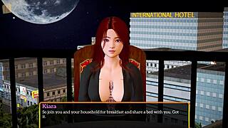 What happens when a redhead amateur with big tits plays erotic games?