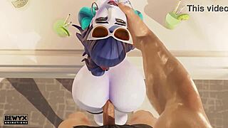 hey, check out widowmaker enjoying her wild french vacations with that monster cock pounding her big ass hard and deep