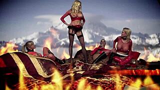 I absolutely love joining Angel Dark Carly Nataly Dangelo and Michelle Thorne in this steamy lesbian foursome with licking and fingering