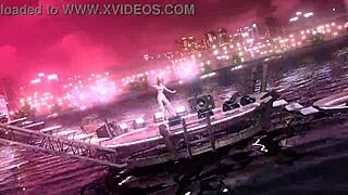 In this casual tale, goddess Sakine Meiko appears in the nostalgic Project Diva mod, showcasing her big tits and ass fully nude as she poses.