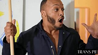 Pretty Shemale Daisy Taylor Gets Horny and Fucks with That Monster Cock 😍🍑