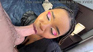 Cheating husband accidentally creampies exotic black girl next door after deepthroat and doggystyle