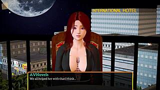 What happens when a redhead amateur with big tits plays erotic games?