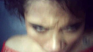 glasses asian babe pounded hard backstage