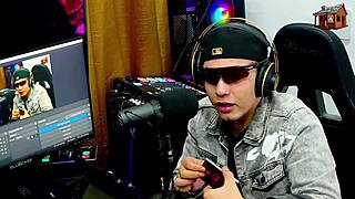 Binho Ted Devours Pink Teen Pussy On Podcast Table Close-Up!