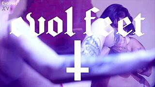 girls chat about foot fun in lesbian threesome part two