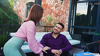 Cheating With The Business Partner In Outdoor Cowgirl Riding And Facial Cumshot?