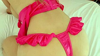 giant boobs petite blonde made my cock explode with blowjob and pussy licking on bed 😍