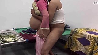 Pregnant Indian Ass and Pussy Pounded by Servant