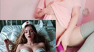 hot nurse filled with cum ai masturbation 🔥👩‍⚕️💦