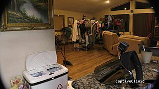 jewel bound handcuffed spanked shaved pussy humiliated backstage