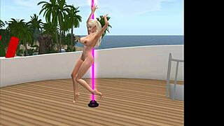 kassie cameltoe lapdance leads to deepthroat anal in polish nightclub