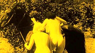 Vintage Taboo Outdoor Hairy Pussy Doggy