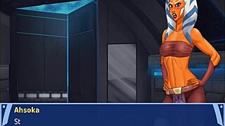 Orange Trainer Gropes Tits Ass in Wild Handjob Dance