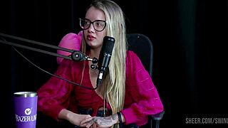 Novinha virgin swing casting with Tifany Rocha in sheer red lingerie compilation