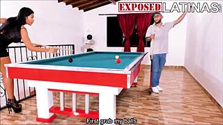 Mariana Martix blows soldier's huge cock poolside then takes cum on big tits