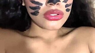 sexy halloween babe craves monster cock in tight pussy