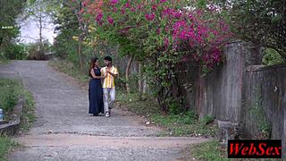 indian beauty reunites with lover for passionate outdoor hardcore