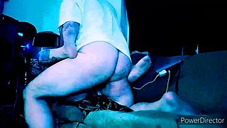 guy looked stressed so he blew off some steam quick