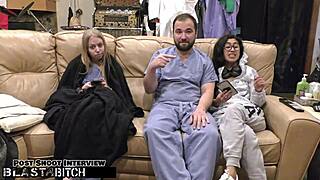 Jasmine Rose's hairy bush blasted with hot cum by doctor Tampa in fierce hospital fuck!