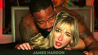 wifey blonde hotwife bends for bbc interracial pounding