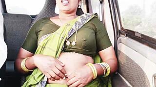 beautiful indian maid unleashes dirty telugu talk during car sex